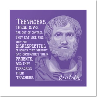 Aristotle Portrait and Quote Posters and Art